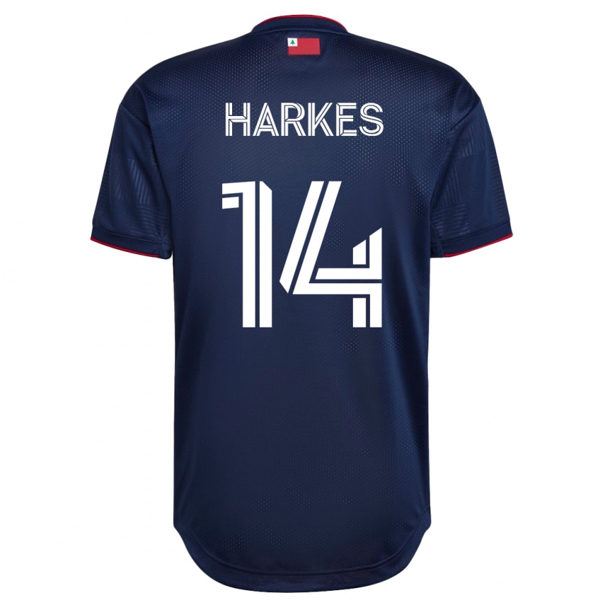 Męski Ian Harkes #14 Marynarka Wojenna Domowa Koszulka 2023/24 Koszulki Klubowe
