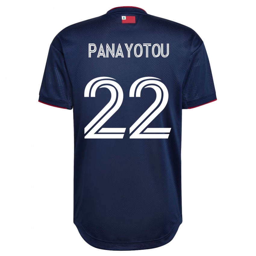 Męski Jack Panayotou #22 Marynarka Wojenna Domowa Koszulka 2023/24 Koszulki Klubowe
