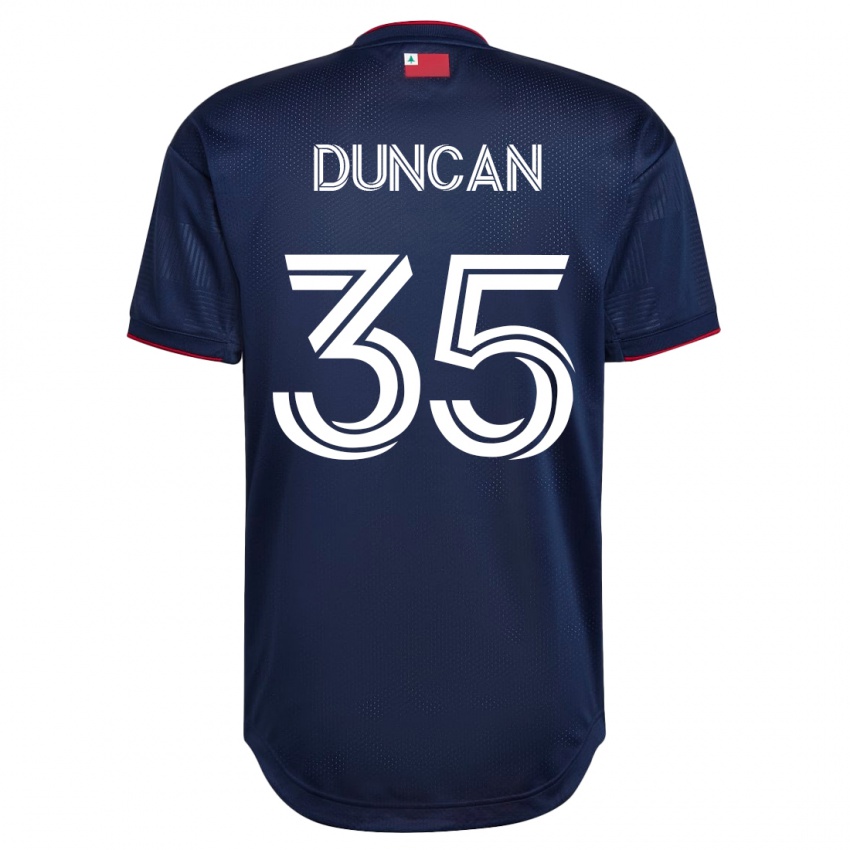 Męski Nakye Greenidge-Duncan #35 Marynarka Wojenna Domowa Koszulka 2023/24 Koszulki Klubowe