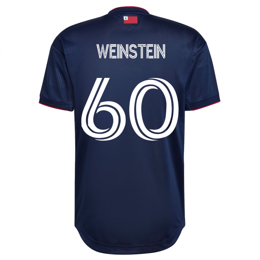 Męski Max Weinstein #60 Marynarka Wojenna Domowa Koszulka 2023/24 Koszulki Klubowe