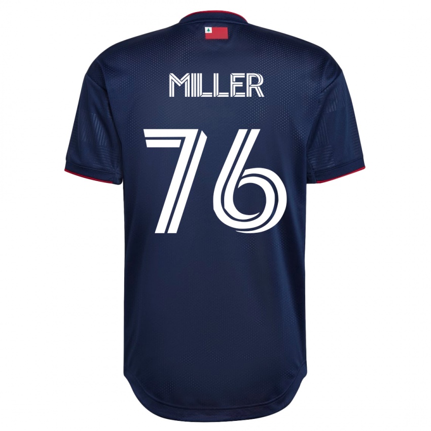 Męski Peyton Miller #76 Marynarka Wojenna Domowa Koszulka 2023/24 Koszulki Klubowe