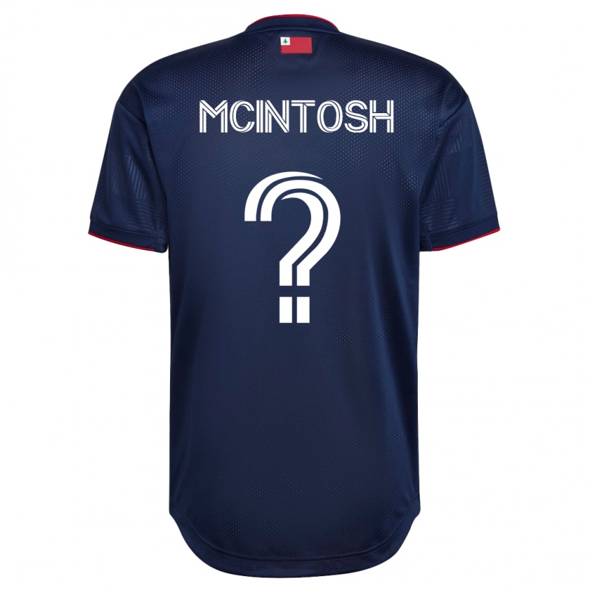 Męski Damario Mcintosh #0 Marynarka Wojenna Domowa Koszulka 2023/24 Koszulki Klubowe