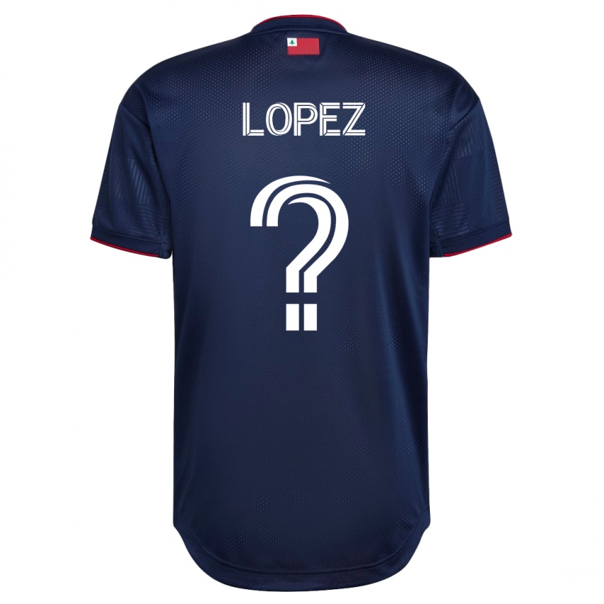 Męski Darwin Lopez #0 Marynarka Wojenna Domowa Koszulka 2023/24 Koszulki Klubowe