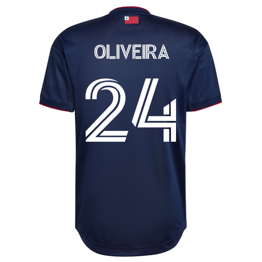 Męski Cristiano Oliveira #24 Marynarka Wojenna Domowa Koszulka 2023/24 Koszulki Klubowe