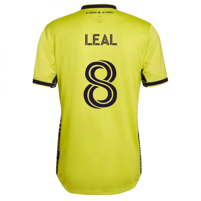 Męski Randall Leal #8 Żółty Domowa Koszulka 2023/24 Koszulki Klubowe