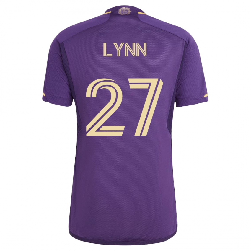 Męski Jack Lynn #27 Fioletowy Domowa Koszulka 2023/24 Koszulki Klubowe