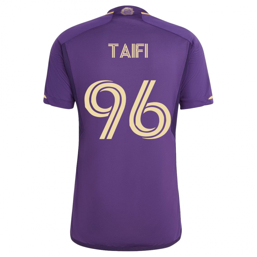 Męski Zakaria Taifi #96 Fioletowy Domowa Koszulka 2023/24 Koszulki Klubowe