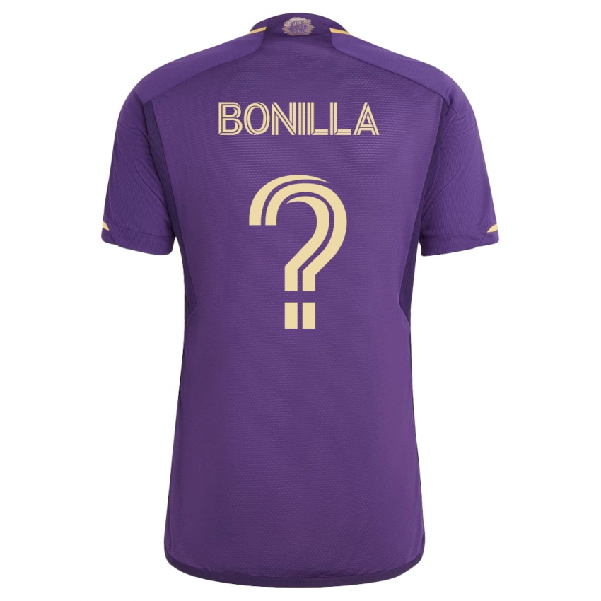 Męski Jarell Bonilla #0 Fioletowy Domowa Koszulka 2023/24 Koszulki Klubowe