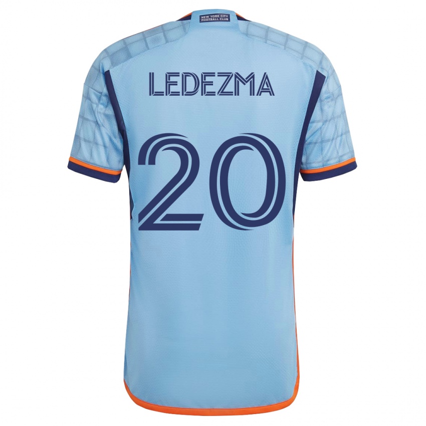Męski Richard Ledezma #20 Niebieski Domowa Koszulka 2023/24 Koszulki Klubowe