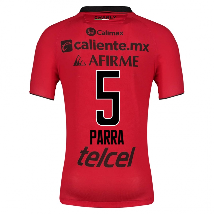 Męski Rodrigo Parra #5 Czerwony Domowa Koszulka 2023/24 Koszulki Klubowe