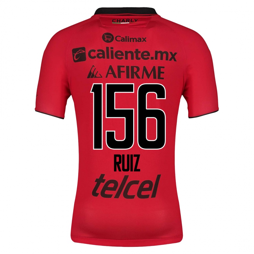 Męski Emilio Ruiz #156 Czerwony Domowa Koszulka 2023/24 Koszulki Klubowe