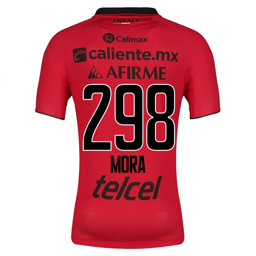 Męski Gilberto Mora #298 Czerwony Domowa Koszulka 2023/24 Koszulki Klubowe