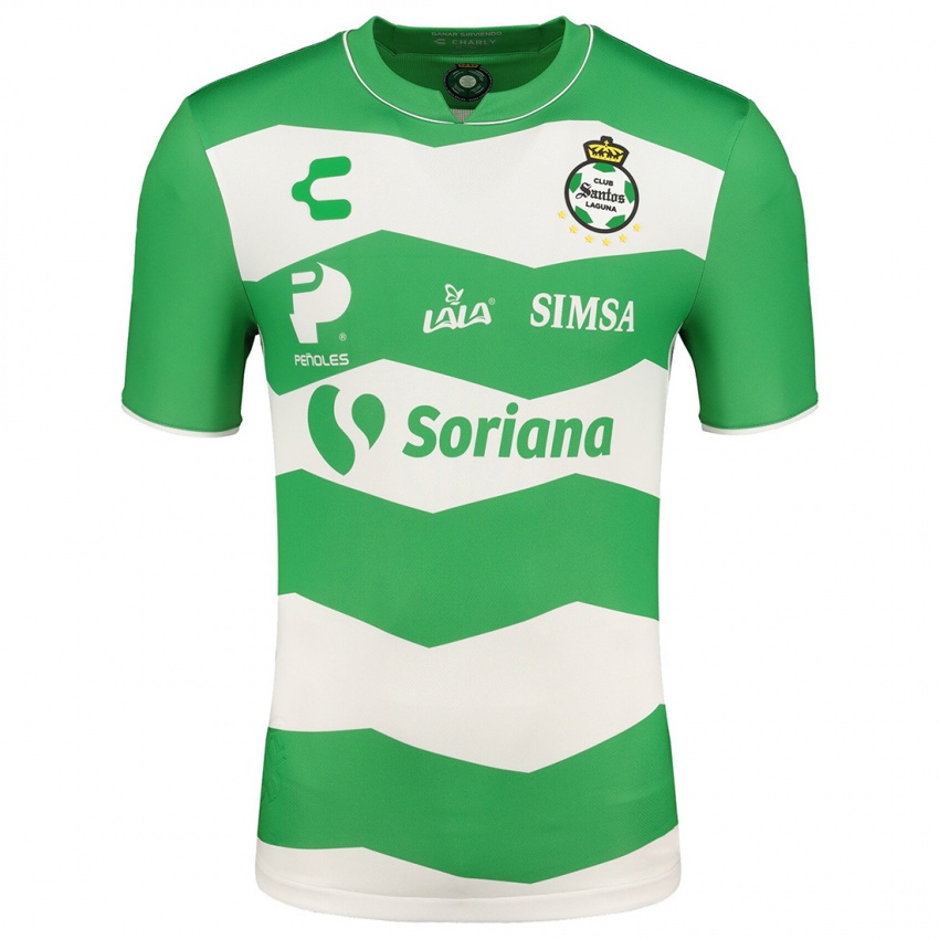 Męski Carlos López #191 Zielony Domowa Koszulka 2023/24 Koszulki Klubowe