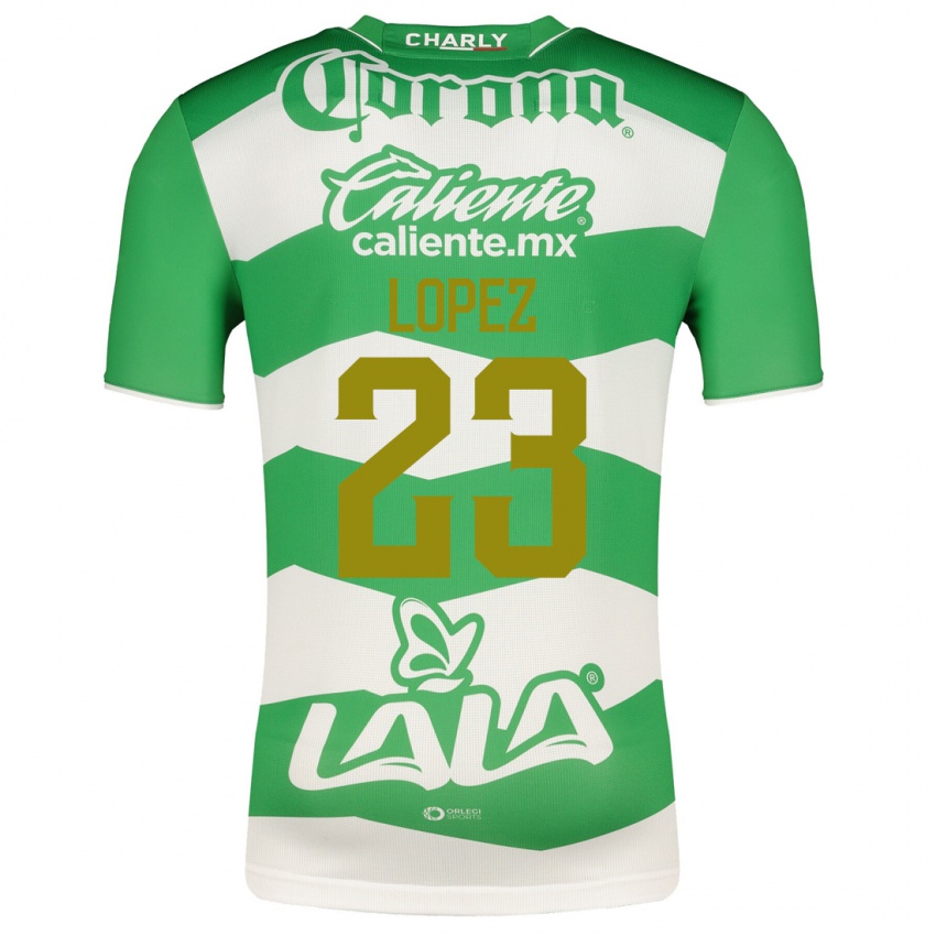 Męski Raúl López #23 Zielony Domowa Koszulka 2023/24 Koszulki Klubowe