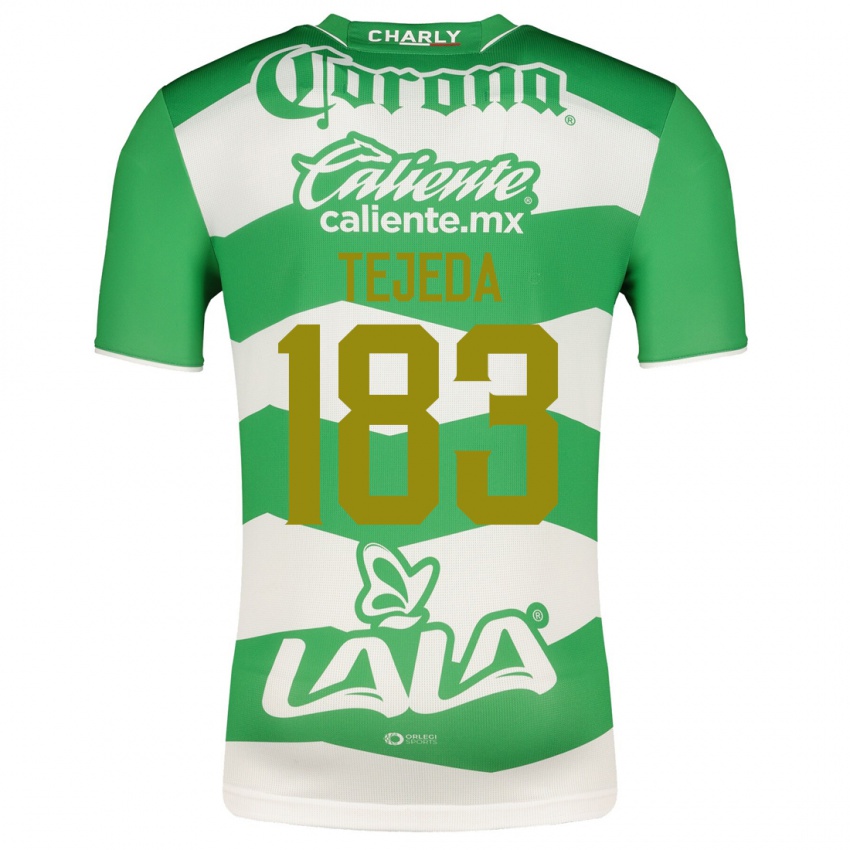 Męski Juan Tejeda #183 Zielony Domowa Koszulka 2023/24 Koszulki Klubowe
