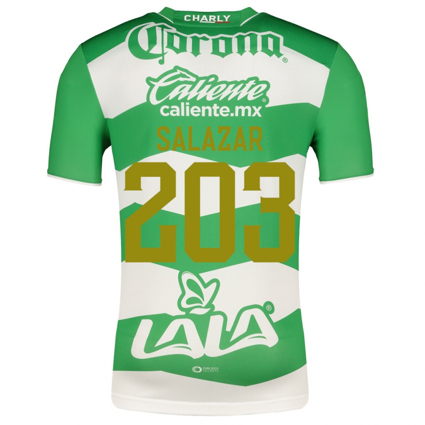 Męski Roberto Salazar #203 Zielony Domowa Koszulka 2023/24 Koszulki Klubowe