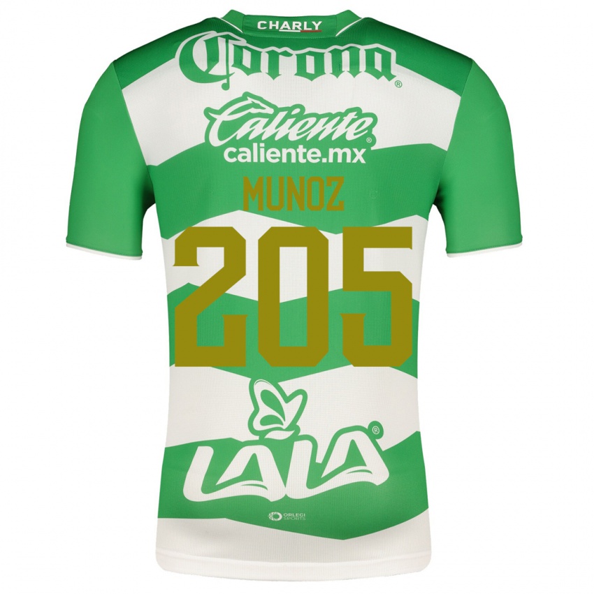 Męski Guillermo Muñoz #205 Zielony Domowa Koszulka 2023/24 Koszulki Klubowe