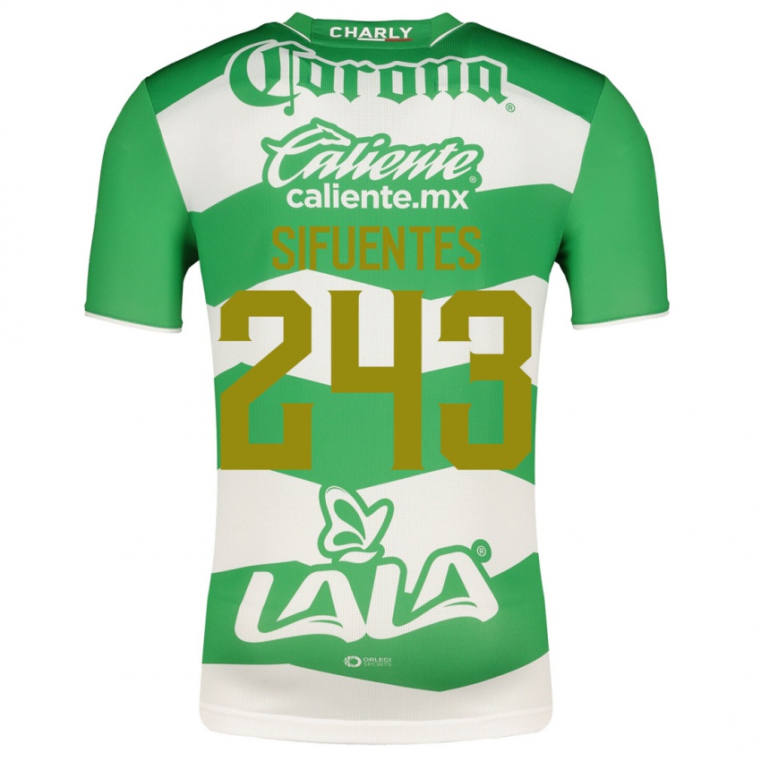Męski José Sifuentes #243 Zielony Domowa Koszulka 2023/24 Koszulki Klubowe