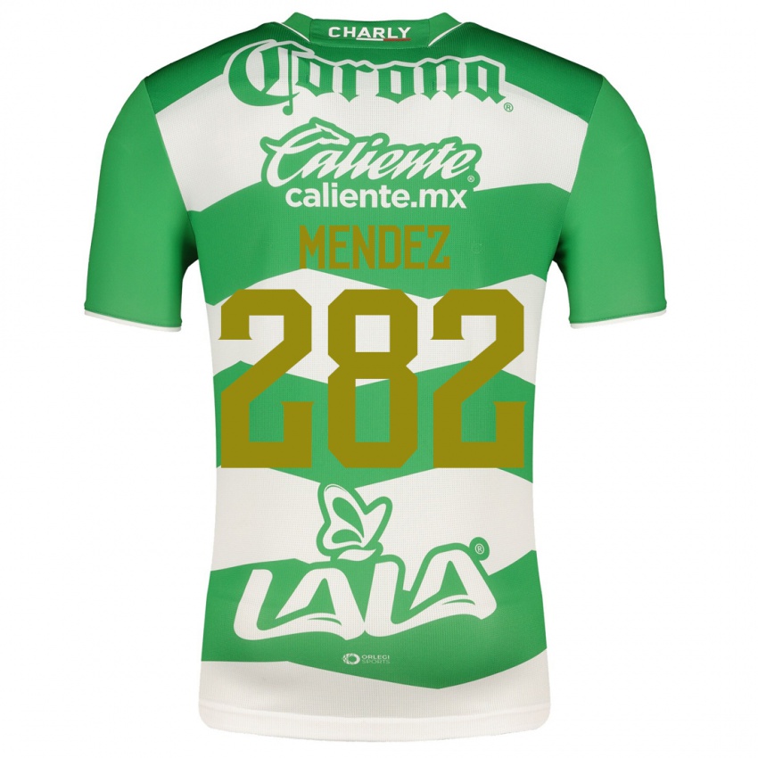 Męski José Méndez #282 Zielony Domowa Koszulka 2023/24 Koszulki Klubowe