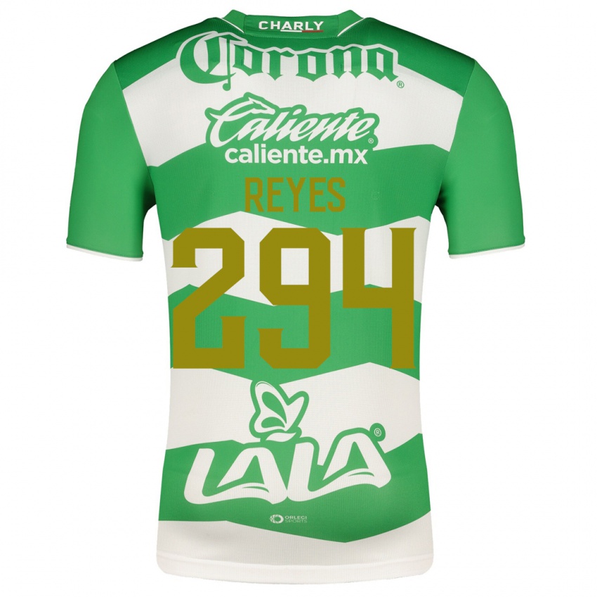 Męski Máximo Reyes #294 Zielony Domowa Koszulka 2023/24 Koszulki Klubowe
