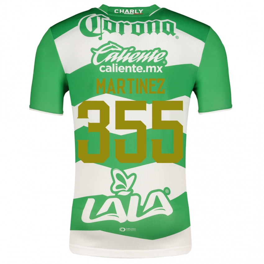 Męski Leonardo Martinez #355 Zielony Domowa Koszulka 2023/24 Koszulki Klubowe