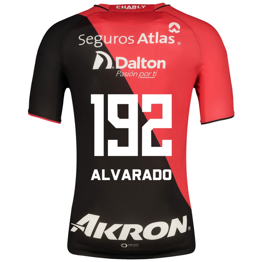 Męski Daniel Alvarado #192 Czarny Domowa Koszulka 2023/24 Koszulki Klubowe