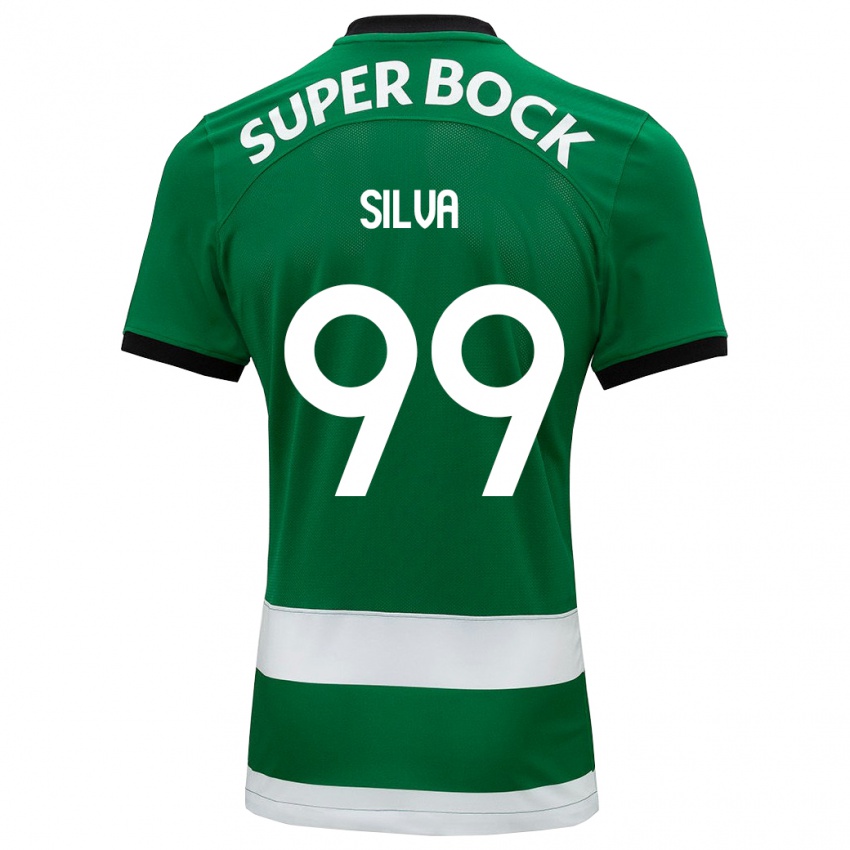 Męski Francisco Silva #99 Zielony Domowa Koszulka 2023/24 Koszulki Klubowe