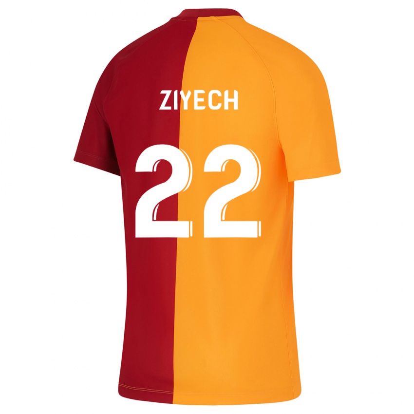Męski Hakim Ziyech #22 Pomarańczowy Domowa Koszulka 2023/24 Koszulki Klubowe