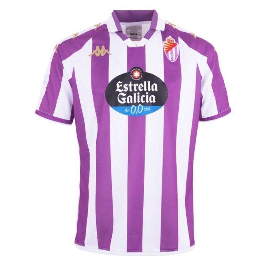 Męski Víctor Fernández #0 Purpurowy Domowa Koszulka 2023/24 Koszulki Klubowe