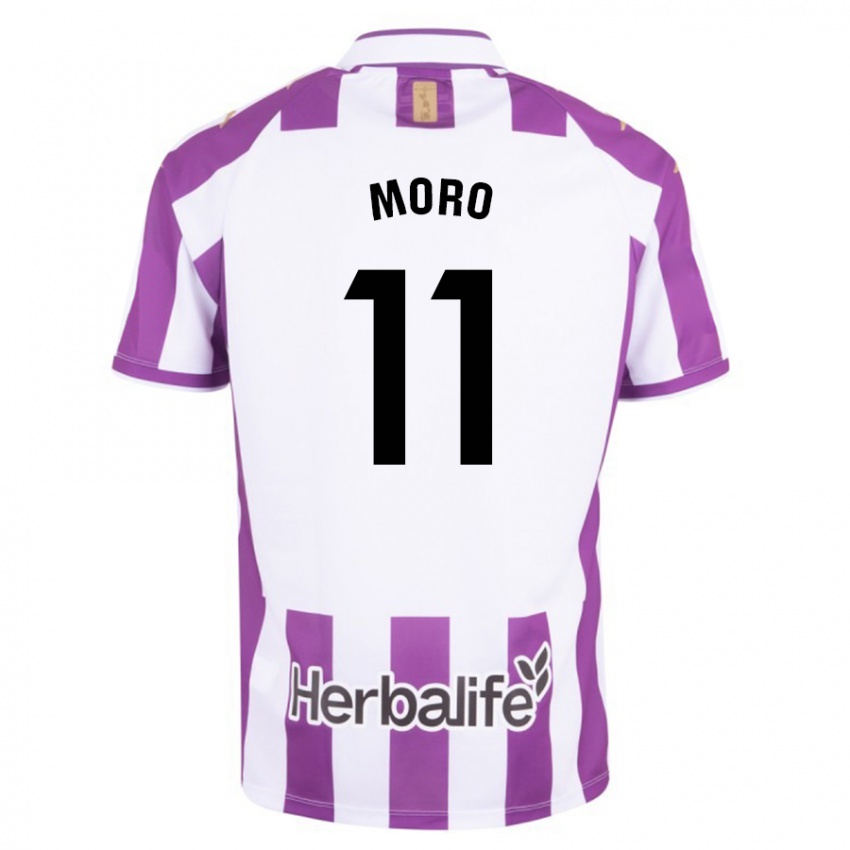 Męski Raul Moro #11 Purpurowy Domowa Koszulka 2023/24 Koszulki Klubowe