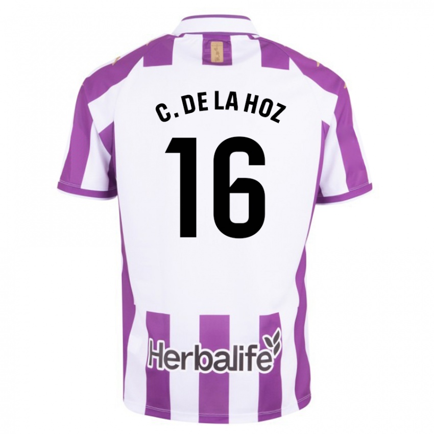 Męski César De La Hoz #16 Purpurowy Domowa Koszulka 2023/24 Koszulki Klubowe