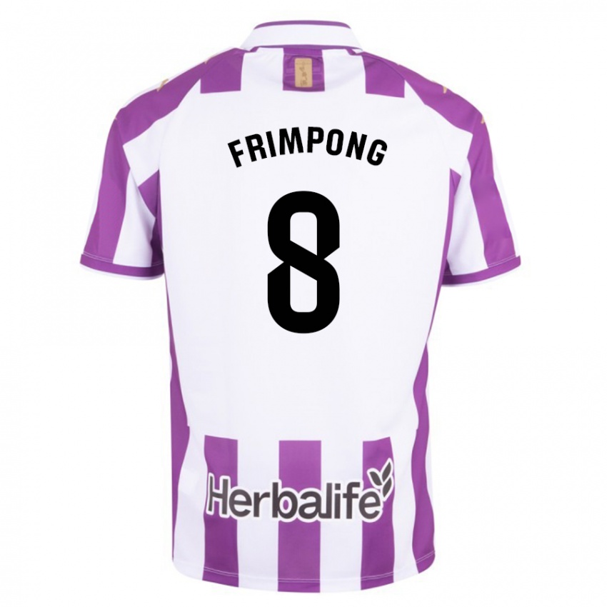 Męski Eugene Frimpong #8 Purpurowy Domowa Koszulka 2023/24 Koszulki Klubowe