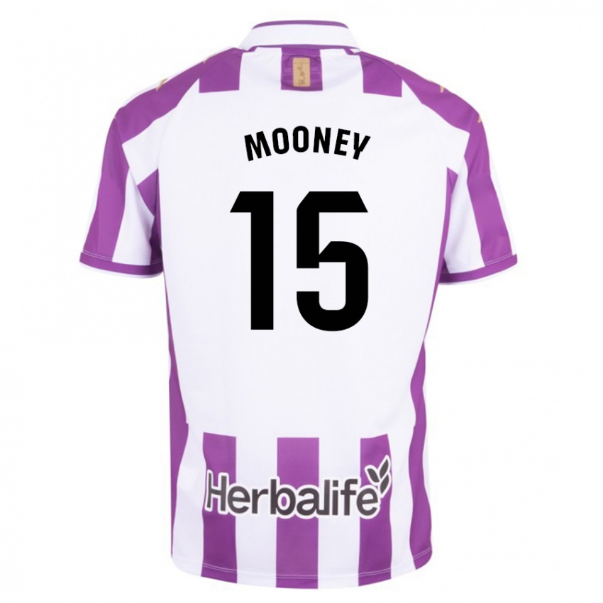 Męski Fionn Mooney #15 Purpurowy Domowa Koszulka 2023/24 Koszulki Klubowe