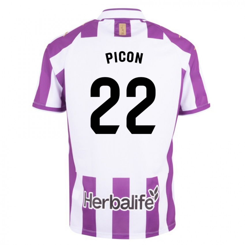 Męski Pablo Picón #22 Purpurowy Domowa Koszulka 2023/24 Koszulki Klubowe