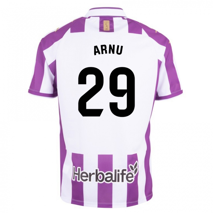 Męski Adrián Arnu #29 Purpurowy Domowa Koszulka 2023/24 Koszulki Klubowe