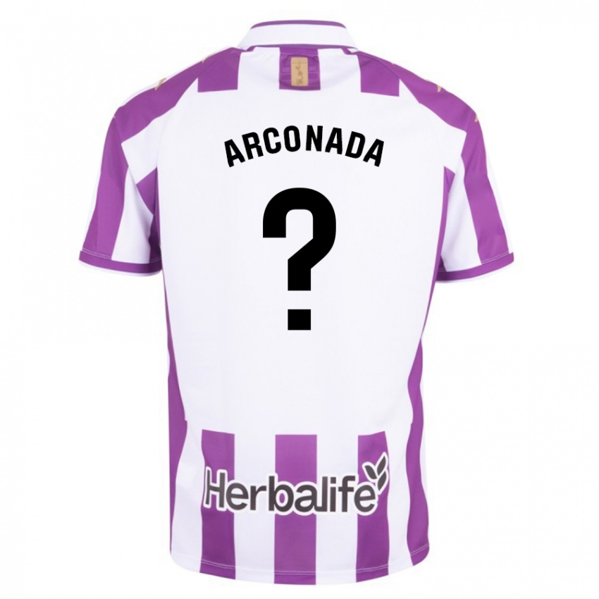 Męski Diego Arconada #0 Purpurowy Domowa Koszulka 2023/24 Koszulki Klubowe
