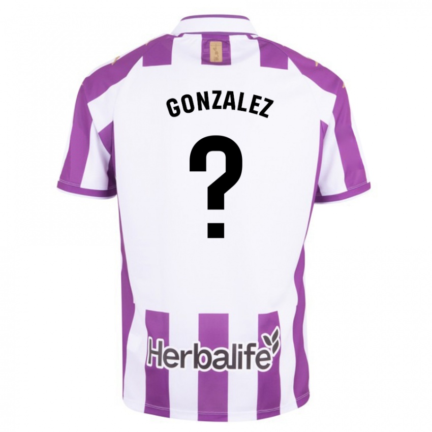 Męski Santi González #0 Purpurowy Domowa Koszulka 2023/24 Koszulki Klubowe