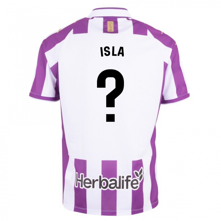 Męski Cristian Isla #0 Purpurowy Domowa Koszulka 2023/24 Koszulki Klubowe