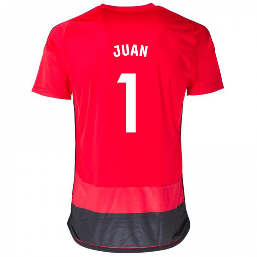 Męski Ramón Juan #1 Czerwony Czarny Domowa Koszulka 2023/24 Koszulki Klubowe
