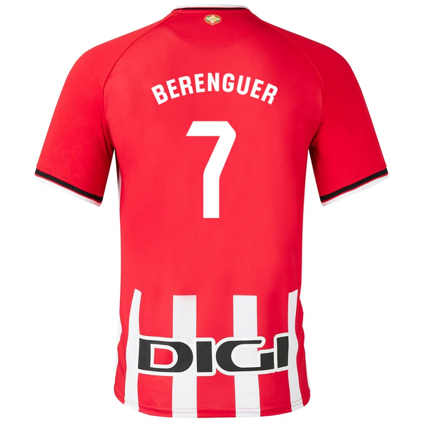 Męski Alex Berenguer #7 Czerwony Domowa Koszulka 2023/24 Koszulki Klubowe