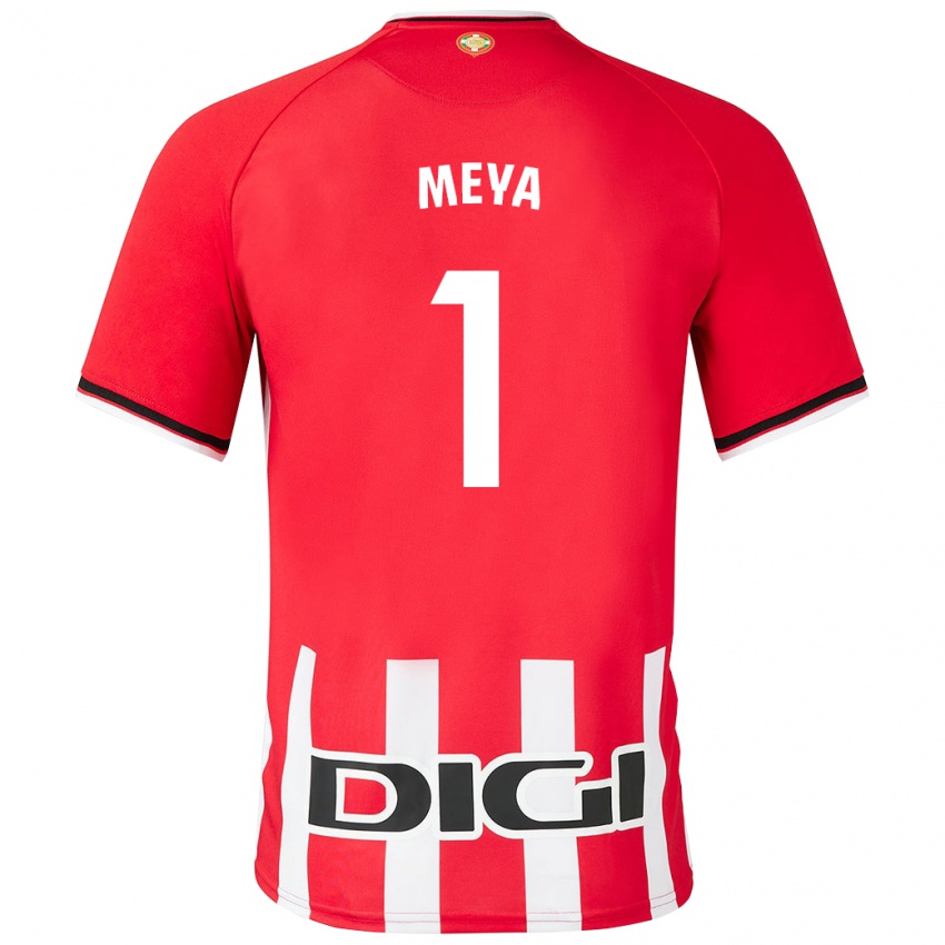 Męski Aina Meya Bellot #1 Czerwony Domowa Koszulka 2023/24 Koszulki Klubowe