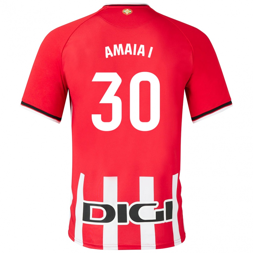 Męski Amaia Iribarren Arteta #30 Czerwony Domowa Koszulka 2023/24 Koszulki Klubowe