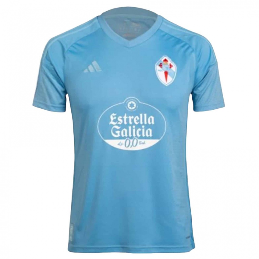 Męski Carles Perez #7 Niebieski Domowa Koszulka 2023/24 Koszulki Klubowe