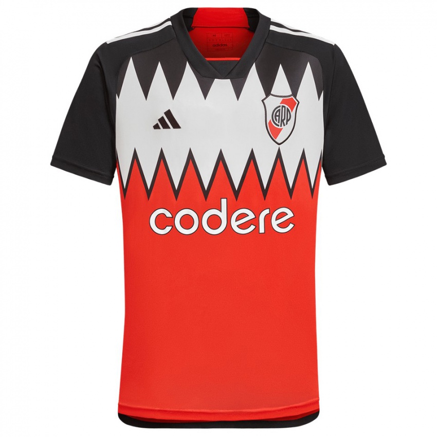 Męski Federico Moreno #0 Czerwony Wyjazdowa Koszulka 2023/24 Koszulki Klubowe