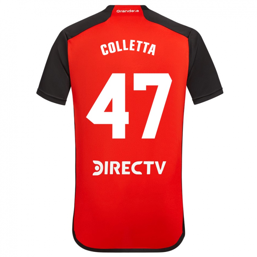Męski Talo Colletta #47 Czerwony Wyjazdowa Koszulka 2023/24 Koszulki Klubowe
