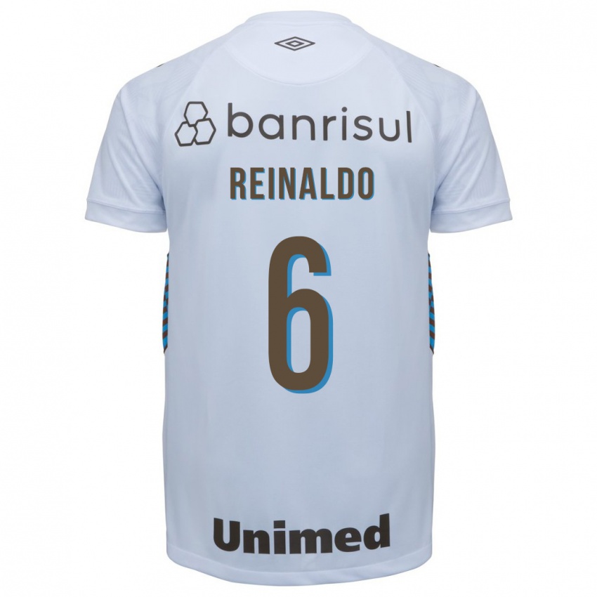 Męski Reinaldo #6 Biały Wyjazdowa Koszulka 2023/24 Koszulki Klubowe