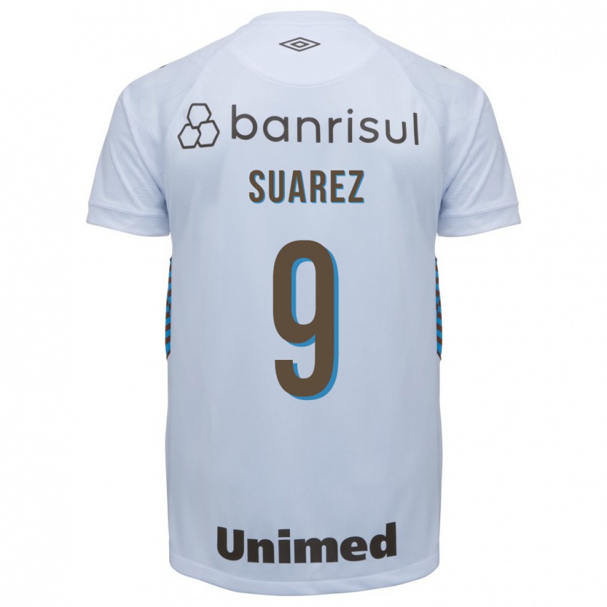 Męski Luis Suárez #9 Biały Wyjazdowa Koszulka 2023/24 Koszulki Klubowe