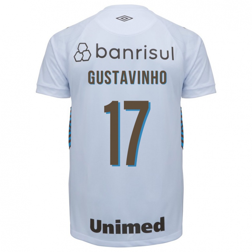 Męski Gustavinho #17 Biały Wyjazdowa Koszulka 2023/24 Koszulki Klubowe