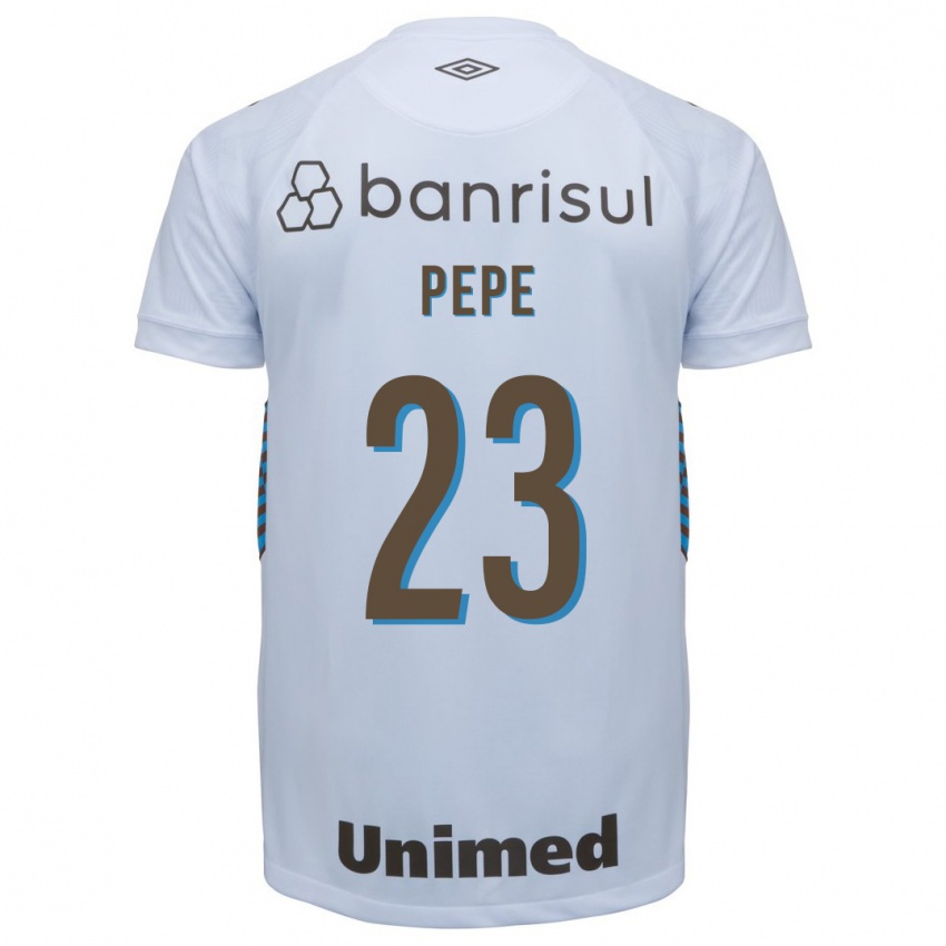 Męski Pepê #23 Biały Wyjazdowa Koszulka 2023/24 Koszulki Klubowe