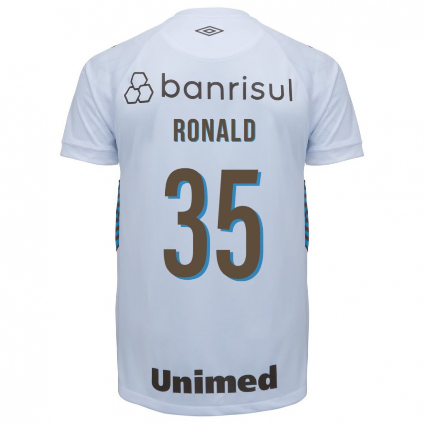 Męski Ronald #35 Biały Wyjazdowa Koszulka 2023/24 Koszulki Klubowe